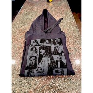Taylor Swift The Eras Tour Black Hoodie Unisex M Pullover Concert Merch Over